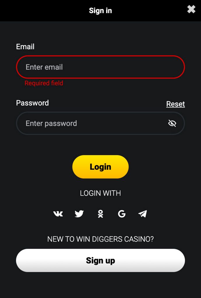 Win Diggers Online Casino Online Gamings